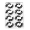 Nowy 8Pairs 3D Faux Norek Fałszywe Rzęsy Wielowarstwowe Crossed Fluffy Fake Eyelaski Naturalne Wispy Soft Lashes Extension