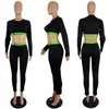 Kobiety Długie Rękaw Dresy Stroje 2 Piece Set Jogging Sportsuit Legging Sportswear Sweaty Rajstopy Sport Kostium K7632