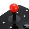 Tamamen özelleştirilmiş PC USB 8/10 Düğmeler Arcade Joystick Kablolu Oyunlar Denetleyicisi Akrilik Sanat Paneli Bilgisayar Oyun Oyunu Denetleyicileri Joystic