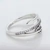 100% 925 Sterling Silver Sparkling Arrows Ring with Zirconia Fit Pandora Jewelry Engagement Wedding Lovers Fashion Ring