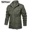 TACVASEN Army Field Veste Hommes Militaire Coton À Capuche Manteau Parka Vert Tactique Uniforme Coupe-Vent Chasse Vêtements Pardessus 210909