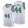 Maillots de basket-ball imprimés de la ville Dennis 71 Schroder Al-Farouq 72 Aminu Robert 44 Williams III C.J. Maillot 50 Miles Couleur blanc Vert Noir