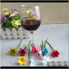 Other Products Kitchen, Dining Bar Home & Garden6Pcs/Lot Glass Marker Creative Wine Cup Recognizer With Sucking Disc Party Dedicated Sile Lab
