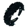 Bandeau de paillettes brillantes complètes pour femme Vintage Vintage Faites paillettes de couleur à la main épaisses Éponge Hairband Headpieces de mariée