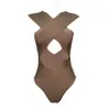 Ciemiili Vrouwen Zomer Sexy Massa SmelleVeless Off Schouder Holle Bodycon Rompertjes Niglub Bandage Bodysuits Groothandel 210720