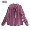 roze paarse blouse