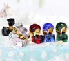 Edelstahlring Modische mehrfarbige Damenringe aus Kristallglas EU-Größe 6 bis 10