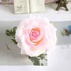 30pcs/Lot 12CM Large Artificial White Rose Silk Flower Heads DIY Wedding Decoration Wreath Scrapbooking Craft Fake Flowers 210624