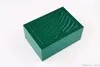 Documentos de correspond￪ncia originais Bolsa de presente para presente de seguran￧a Top Green Wood Watch Caixa para Rolox Boxes Livros Rel￳gios Imprima Cart￣o personalizado W281I