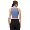 156 Women's Tank Tops Yoga Vest Padded Sports Bra Tights Running Fitness Gym kläder Crop Top Workout Athletic Shirt1116082