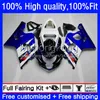 Injektionsmöbler för Suzuki GSX-R750 K4 750cc Stock Blue GSXR600 GSXR-750 04-05 20NO.12 GSX-R600 GSXR 600 750 CC 04 05 600CC GSXR-600 GSXR750 2004 2005 OEM Bodys