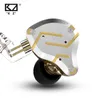 KZ ZS10 PRO GOLD EARHONES 4BA + 1DD HYBRID 10 Drivrutiner HiFi Bass Earbuds i öronmonitor Headphones Buller Canceling Metal Headset