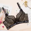 Deruilady 2 stks kanten bloemenletterbanden beha vrouwen plus maat sexy lingerie comfort aangepast draadloze bralette push up bh bra vrouw 210623