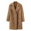 여자 트렌치 코트 여성 패션 재킷 느슨한 겨울 따뜻한 긴 소매