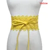 Belts Ly 1 Pcs Women Lady Dress Belt Lace Wide Waist Strap PU Decoration Fashion Waistband CLA88