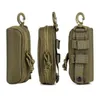 Utomhuspåsar F1FD -jakt solglasögon Case Military Molle Pouch Goggles Lagring Box 1000D Nylon Hard Geleeglasses Bag