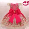 Robe de Noël pour bébés filles 3 6 9 12 18 24 mois Robe de princesse en dentelle pour nouveau-né en bas âge 1 an Costume de fête d'anniversaire du nouvel an K74052277