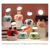 LIVRAS LUZES DE CARACTOON LED LED LUBLEM COM LAVENCIDO A SOITENTE DE PENA TABLE PAR