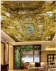 Europäische Luxus-Palast-Kirche-Ölgemälde Deckenweiterbild 3d Wandbilder Tapete für Wohnzimmer