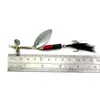 20 stücke Angelköder Hartmetall Fischköder mit Hakenlöffel Löffelköder 10,2 cm 13g # 6 Haken Tackle Pesca