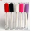 5ml Lipgloss Rurki Różowy Purpurowy Czerwony Biały Jasny Kosmetyk Lip Gloss Wand Miękka aplikator Pędzel