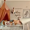 Luifel bedden kids katoen beddengoed Dome tent muggen net voor bed prinses baby meisje kamer decor bed tent opknoping arcering 240x50cm 711 x2