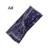 Mouchège-macrosurgie anti-feuille anti-feuille d'impression croisée Bandeau de tête Sports Bandeaux De Sports Dames Laver Cuisson Polyester Multicolore en option WH0086