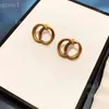 Mode lettre perle boucles d'oreilles Stud pour dame femmes fête mariage amoureux cadeau fiançailles bijoux fors mariée