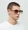 Luxe topontwerper The Glad Sunglasses Men Classic Vintage luxe kristalgesneden lensglazen Zomer vrije tijd Antiultraviolet3508199