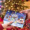 Calendario dell'Avvento di Natale per bambini Conto alla rovescia per le vacanze con portachiavi in silicone micro adorabile da 24 pezzi 211018