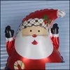 Feestelijke feestartikelen Home Garden Cute Cartoon Snowman Santa Claus Aluminium Folie Ballonnen Kerstversiering Drop Levering 2021 DSDHT