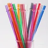 Pailles à boire en plastique pour jus, longue paille dure, matériau de qualité alimentaire, sûr, sain, durable, pour la maison, les fêtes, le jardin, T9I001285