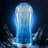 Sex Toys for Man Spiral Transparent Vacuum Pocket Pussy Sexy Clear Vagina Real Pussy Male Sexshop Masterbator Cup Silicone Adult Q0419