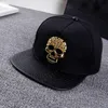 Coole nieuwigheid schedel klinknagels punk hiphop honkbal cap dames zonneschade katoen sport zonnebrandcrème dans sun hoeden p4672854819794173