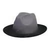 Hommes femmes chapeau feutre Fedora chapeaux femmes hommes Fedoras femme homme Panama casquette femme homme dégradé casquettes accessoires de mode 2021 automne hiver
