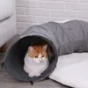 Hoopet katt tunnel lek leksak kattunge inomhus utomhus valp leksaker för att utöva gömma träningsmaterial 210929