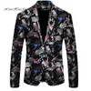 Abiti da uomo Blazer Blazer da cerimonia nuziale di alta qualità Custermized Giacche da uomo Giacche formali Top Cappotto Business Dashiki Lace WYN510