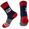 Lets Go Brandon Trump Chaussettes 2024 American Election Party Supplies Chaussette Drôle Hommes Et Femmes Coton Bas FY3551 EE