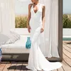 Paris Girl Elegant Deep V Neck Party Dresses Gold Sequined Maxi Dresses Backless Bodycon Evening Club Mermaid Dress X0521