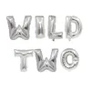 Party Decoration 7 Pcs/set Cute Baby 1st Birthday Balloons 16inch Letter Foil WILD ONE Decorations Favor Supplies