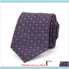 Nek Mode Aessoriesneck Stropdassen Liiway 8 Cm Formeel Voor Mannen Klassieke Polyester Geweven Print Stropdas Bruiloft Business Man Casual Gravat277p