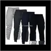 Męskie spodnie Casual Sports Jogger Chinos Skinny Joggers Solid Color Pot Oddychający Elastyczna Talia Moda Mężczyźni Długie Spodnie Odzież LXXWP DFO7A