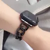 Apple Watch Band İçin Uygun Elmas Çivili Tek Sıralı Kot Zincir Çelikler Sapanlar Katı Çinko Zlloy Paslanmaz Çelik iWatch Kayışlar Kayış