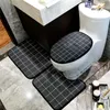 مصمم الفاخرة مقعد المرحاض يغطي مجموعات ماتس باب داخلي يو ماتس مجموعات إيكولوجية صديقة اكسسوارات الحمام