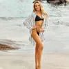 Sexig bikini täcke-ups bomull tunika boho tryckta sommar strand toppar eleganta kvinnor plus storlek slitage baddräkt täcker upp Q1106 210420