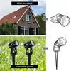 Lawn Lampor Utomhus Landskapsbelysning Utdragbar RGB LED Garden Lights 3W 12V 300 Lumen Vattentät spotlights för väggar Träd