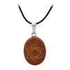 Scolpisci il simbolo religioso dello yoga chakra Guarigione Collana in pietra naturale Occhio di tigre rosa Cristallo di quarzo rosa Charms Collane Gioielli Donna