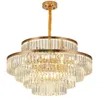 K9 Crystal Kroonluchter 6 Laag Luxe Huis Hanglamp Binnenverlichting voor Trap Living Room Decoration