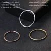 Prawdziwy Prawdziwy Czysty Solidne 925 Srebro Pierścienie Dla Kobiet Biżuteria Złoto Puste Okrągłe Kobiet Palcowe Ring Party Bague Chiny Rozmiar