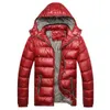 Hooded Men's Winter Jackets Casual Parkas Men Coats Thick Thermal Shiny Slim Fit Brand Clothing 7XL SA045 210819